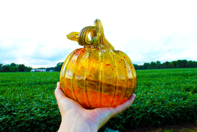 Glass Pumpkin Blown Glass Pumpkin