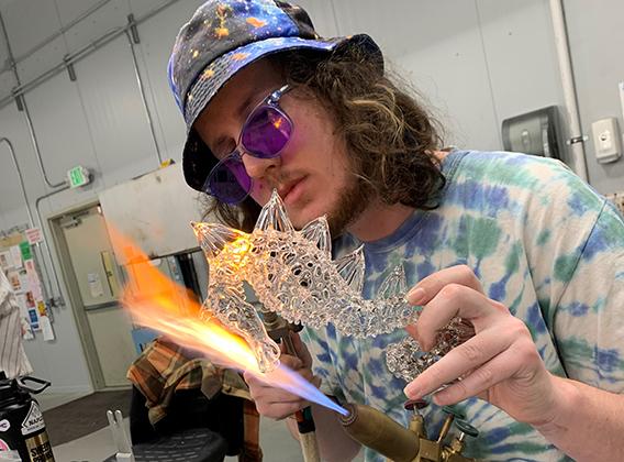 Glass Workshops, Student Flameworking